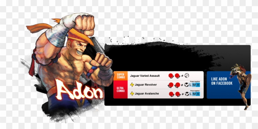 Once Sagat's Greatest Disciple, He Now Hates Him With - Adon Street Fighter Clipart