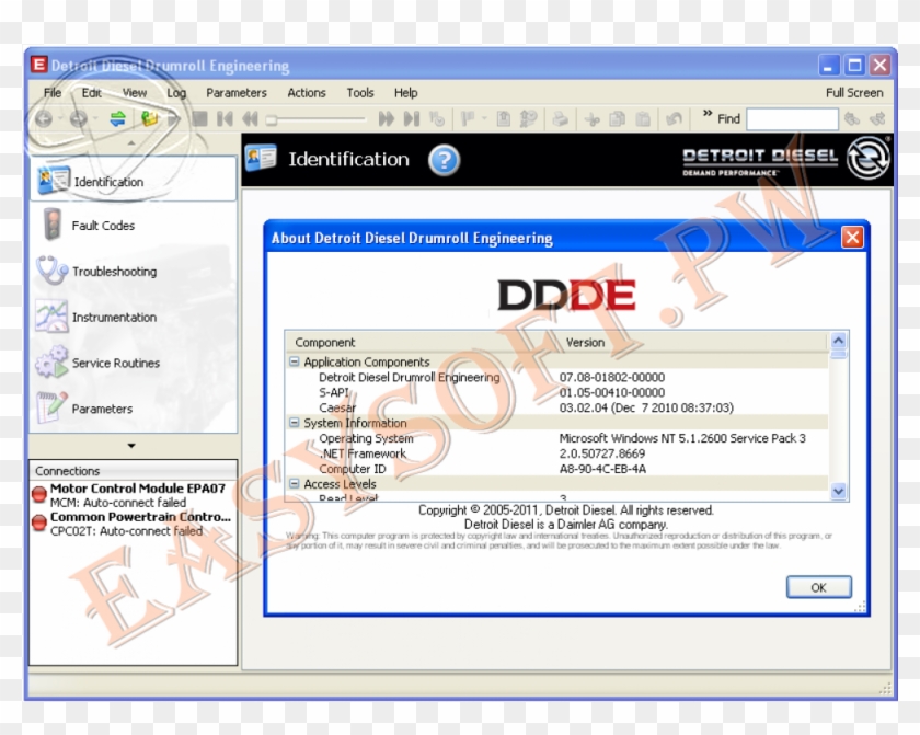 Detroit Diesel Drumroll Engineering Ddde V7 - Detroit Diesel Diagnostic Link Clipart #3856373