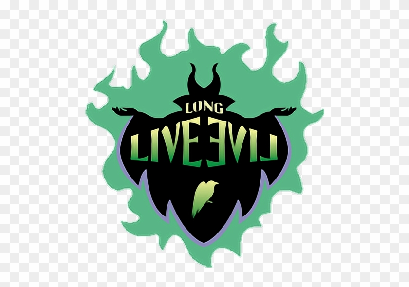 #longliveevil #descendants #descendants2 #mal #maleficent - Descendants 2 Long Live Evil Logo Clipart #3856415