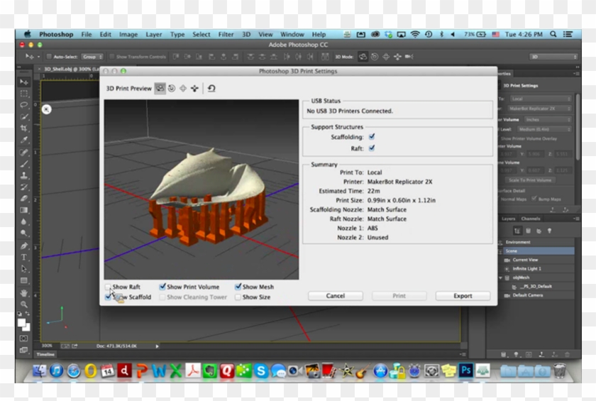Adobe Photoshop 3d Printing Tools Clipart