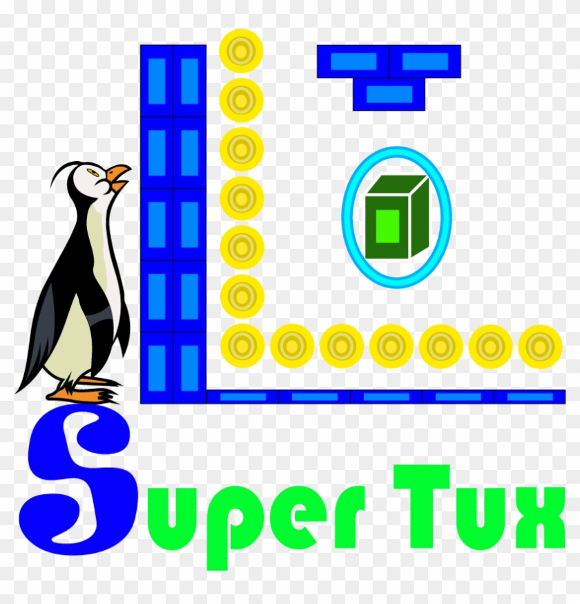 Super Tux Logo Png-01 - Adã©lie Penguin Clipart #3856889