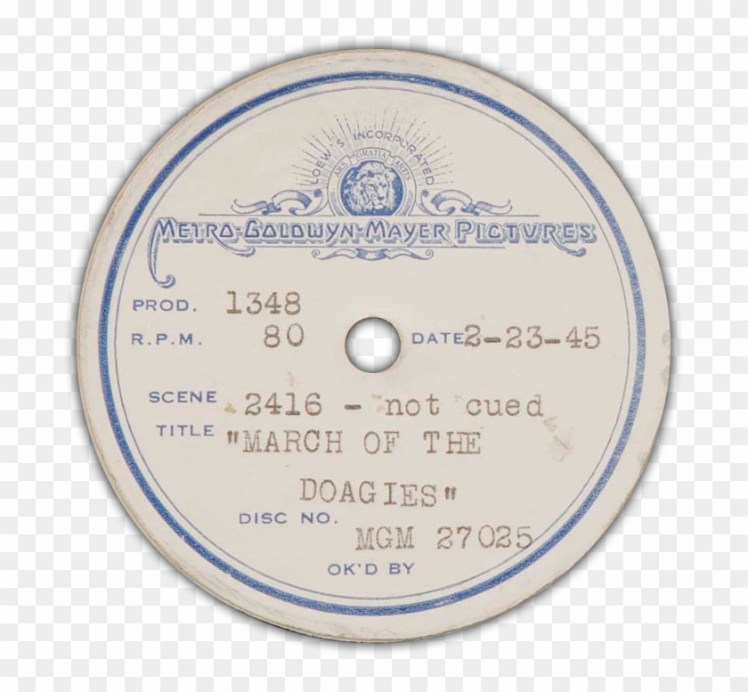 February 23, 1945 March Of The Doagies Playback - Circle Clipart