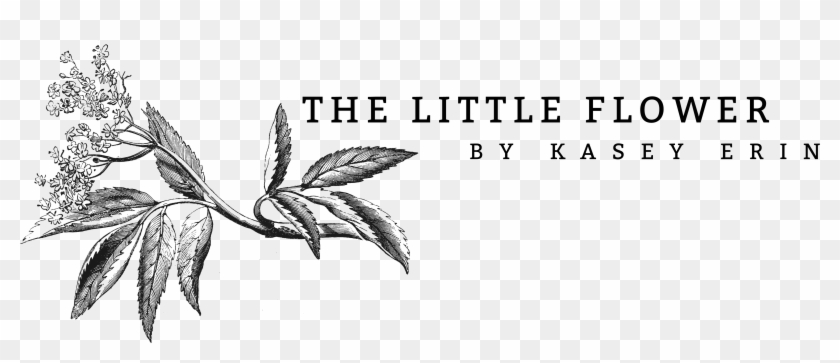 The Little Flower - Calligraphy Clipart #3857737