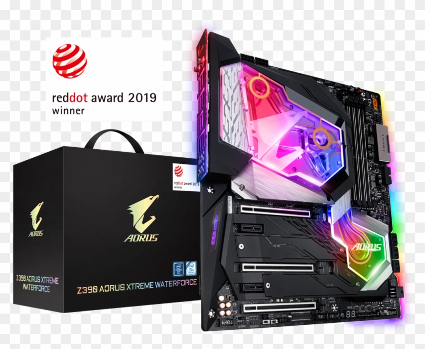 1 - 0) - Motherboard - Gigabyte Global - Z390 Aorus Xtreme Waterforce Clipart