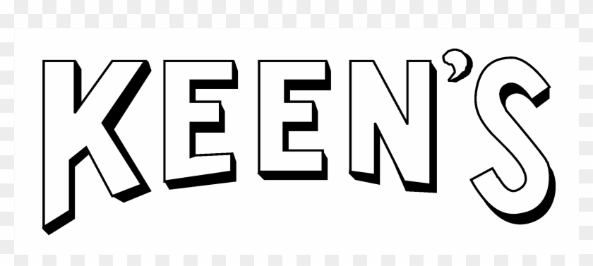 Keen's Logo Black And White - Calligraphy Clipart