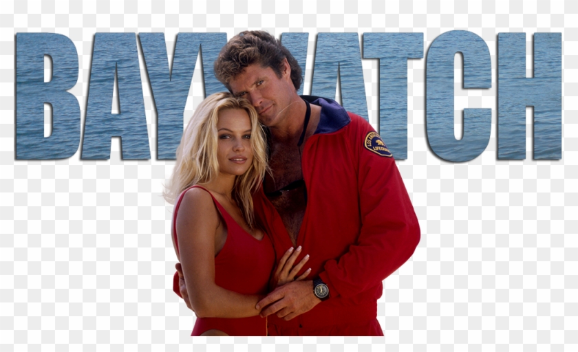Baywatch Image - David Hasselhoff And Pam Anderson Clipart #3858482