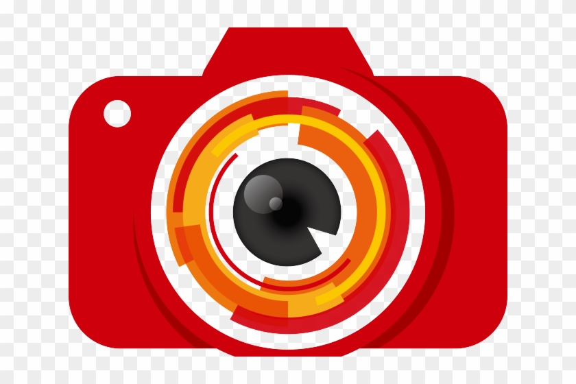 Camera Lens Clipart Circle - Logo Creative Camera Vector - Png Download