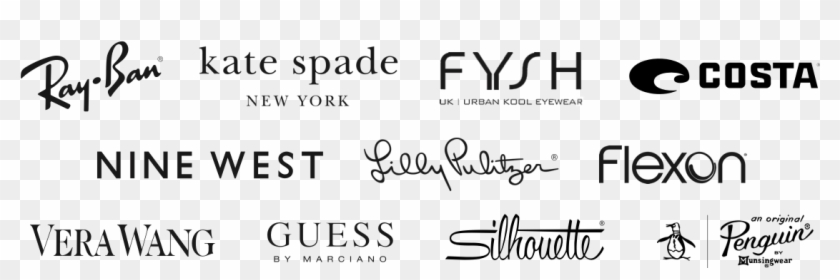 Kate Spade White Logo Png - All Glasses Brands Logo Clipart #3859003