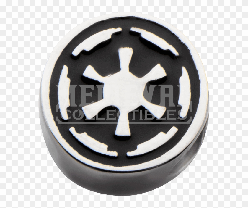 Galactic Empire Black Symbol Slide Charm - Empire Galactique Star Wars Clipart