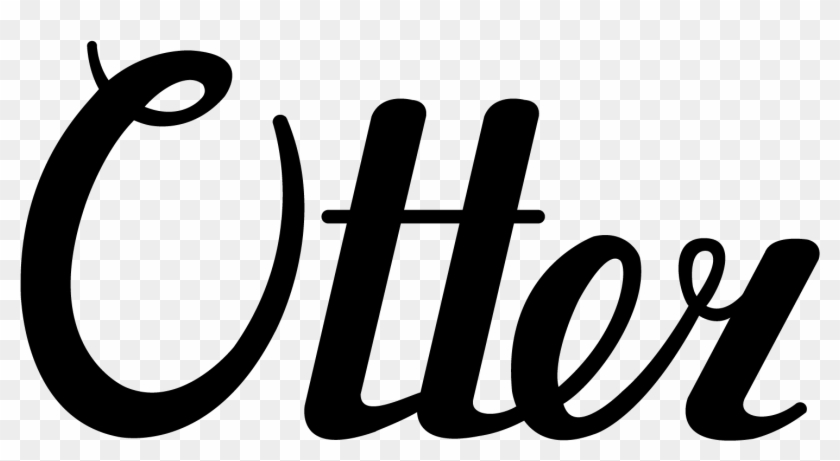 Brush Stroke Letters Png - Otter Clipart #3859758