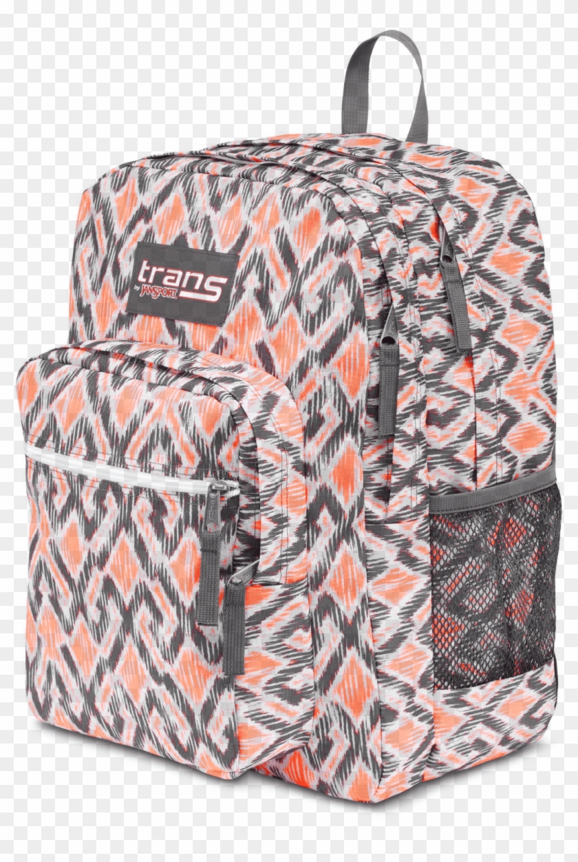 Trans Jansport 17" Supermax Backpack Gray / Coral Laptop Trans By Jansport 17 Supermax