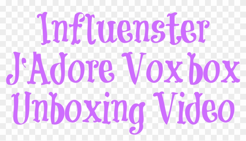 Influenster J'adore Voxbox "unboxing" - Lavender Clipart