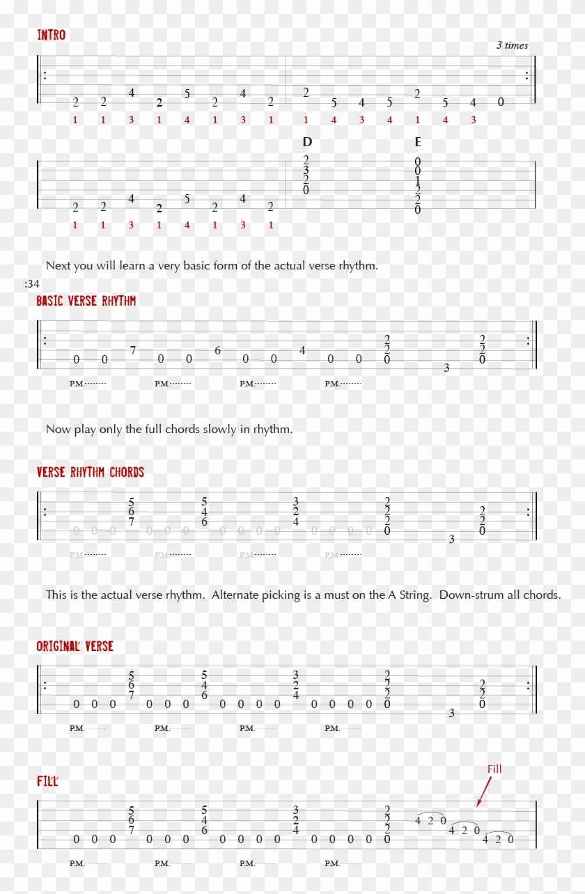 Guitar Tab For The Song Crazy Train By Ozzy Osbourne - Ozzy Osbourne Crazy Train Guitar Tab Clipart #3861204