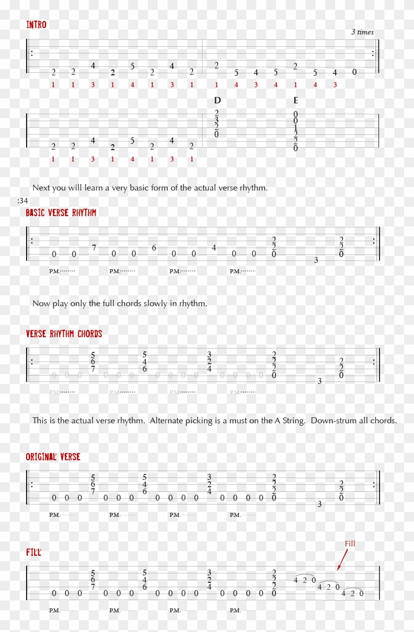 Guitar Tab For The Song Crazy Train By Ozzy Osbourne - Ozzy Osbourne Crazy Train Guitar Tab Clipart