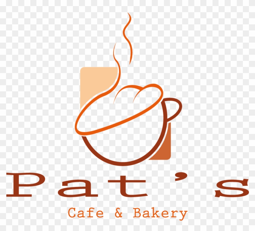 Bakery Logo Design For Pat's Cafe & Bakery In Australia - Book Clipart #3864630