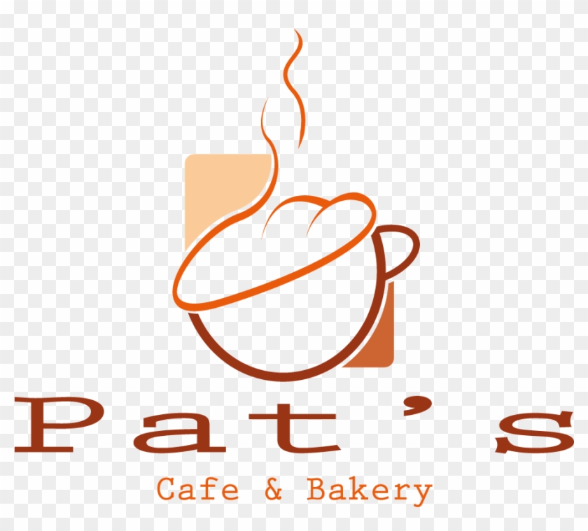 Bakery Logo Design For Pat's Cafe & Bakery In Australia - Book Clipart
