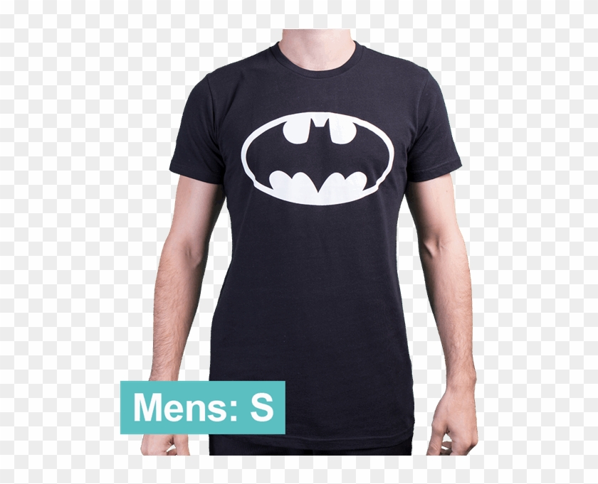 Batman White Logo Men's T-shirt - Long Sleeve: Batman-classic Logo Clipart