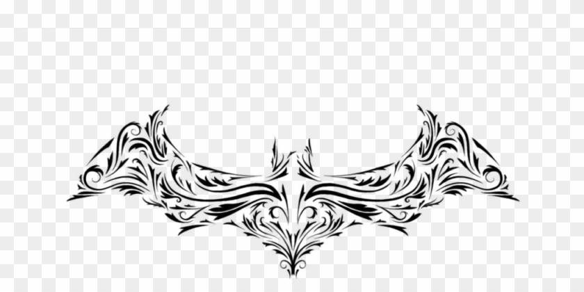 Share This Image - Tribal Batman Logo Tattoo Clipart