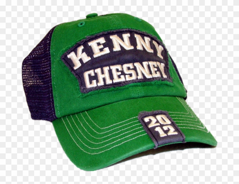 Kenny Chesney 2012 Green And Navy Ballcap - Baseball Cap Clipart #3864984