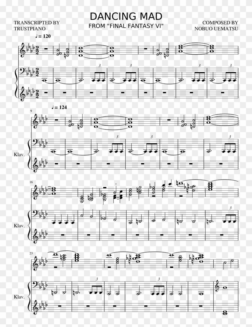 Final Fantasy Vi - Sheet Music Clipart