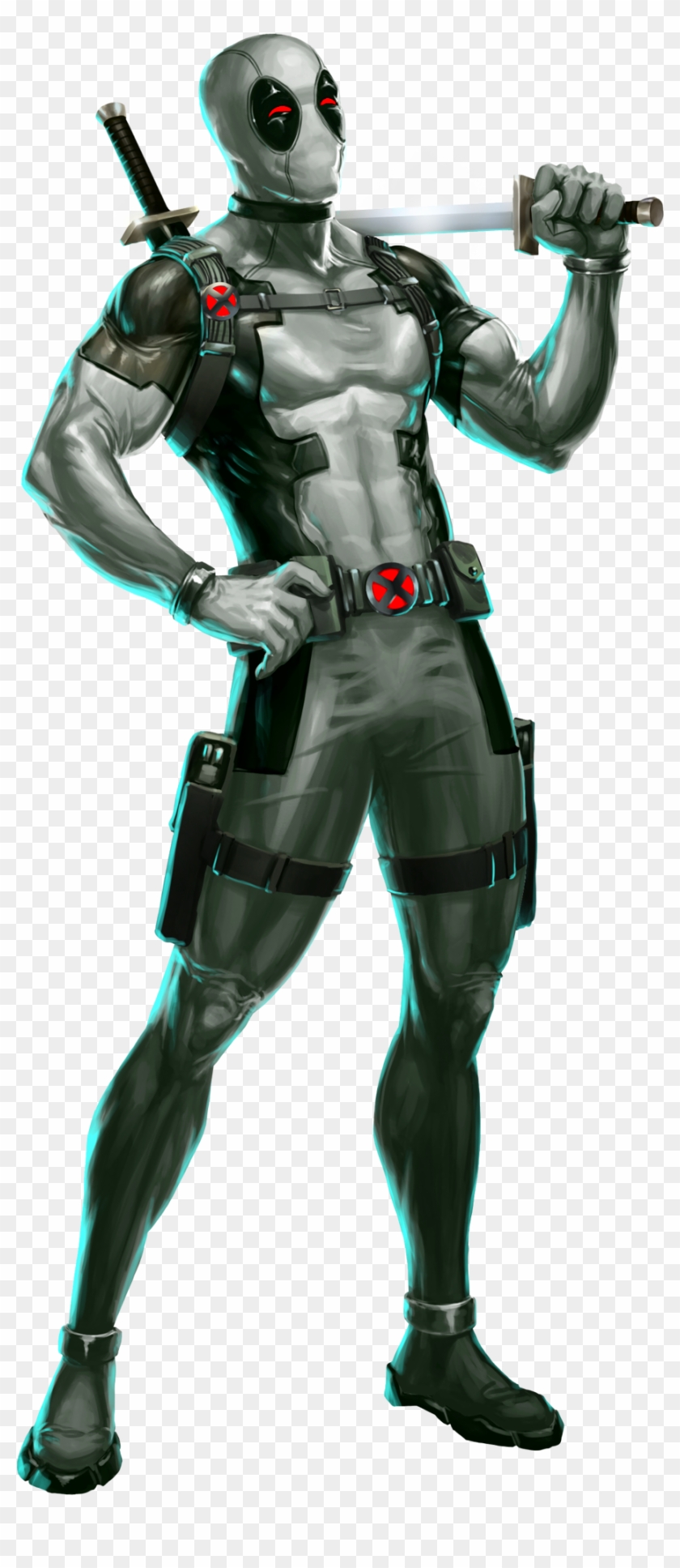 Wolverine Clipart Deadpool - X Force Deadpool Suit - Png Download