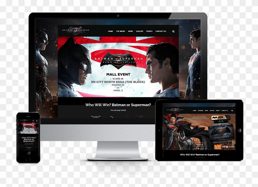 Batman Superman Mobile Devices - Tablet Computer Clipart
