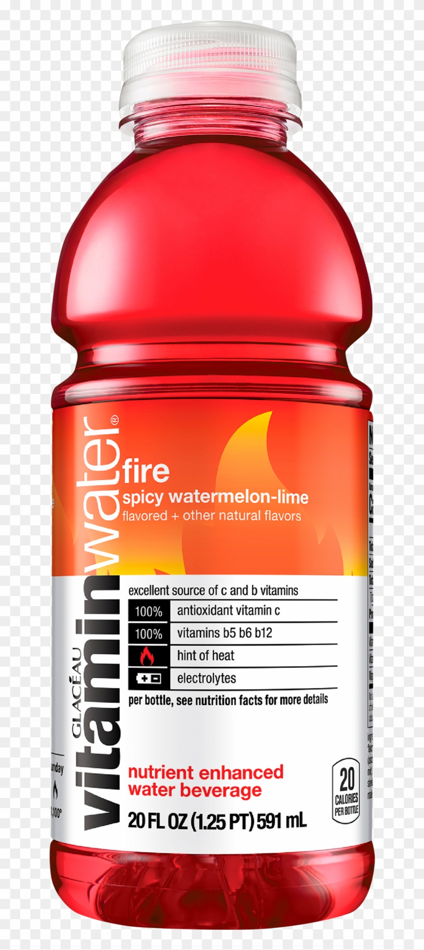 Vitaminwater Glaceau Fire-ko 20 Fl Oz Pl Bt Prop, - Vitamin Water Fire And Ice Clipart