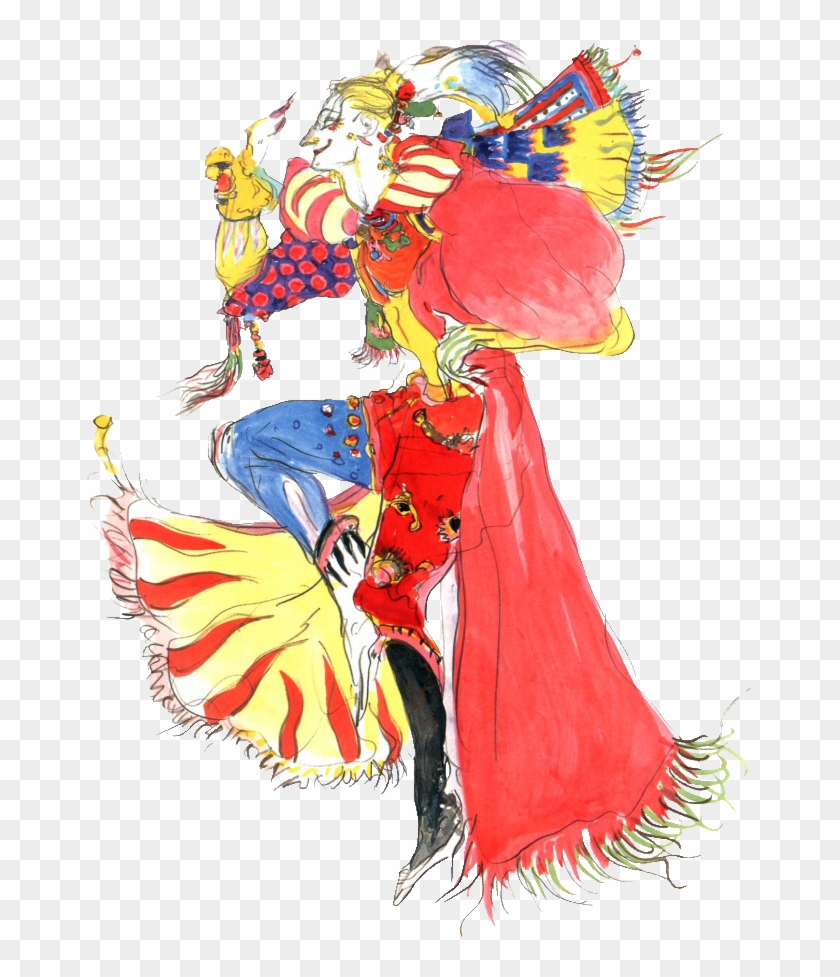 Kefka Final Fantasy Characters, Final Fantasy Vi, Final - Playing Card Design Joker Clipart