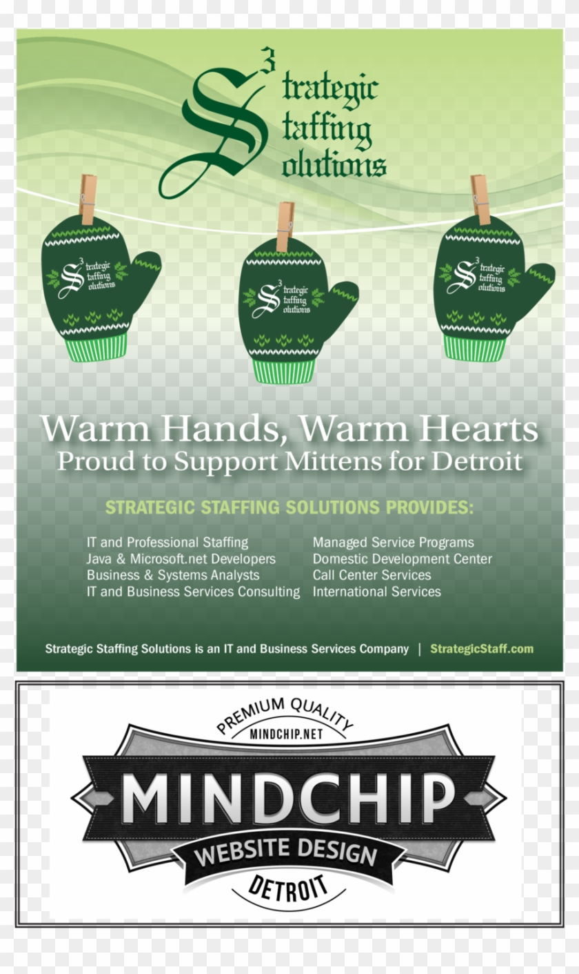 Warm Hands, Warm Hearts Proud To Support Mittens For - Poster Clipart