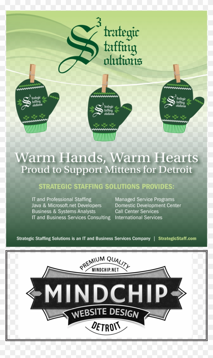 Warm Hands, Warm Hearts Proud To Support Mittens For - Poster Clipart #3866352