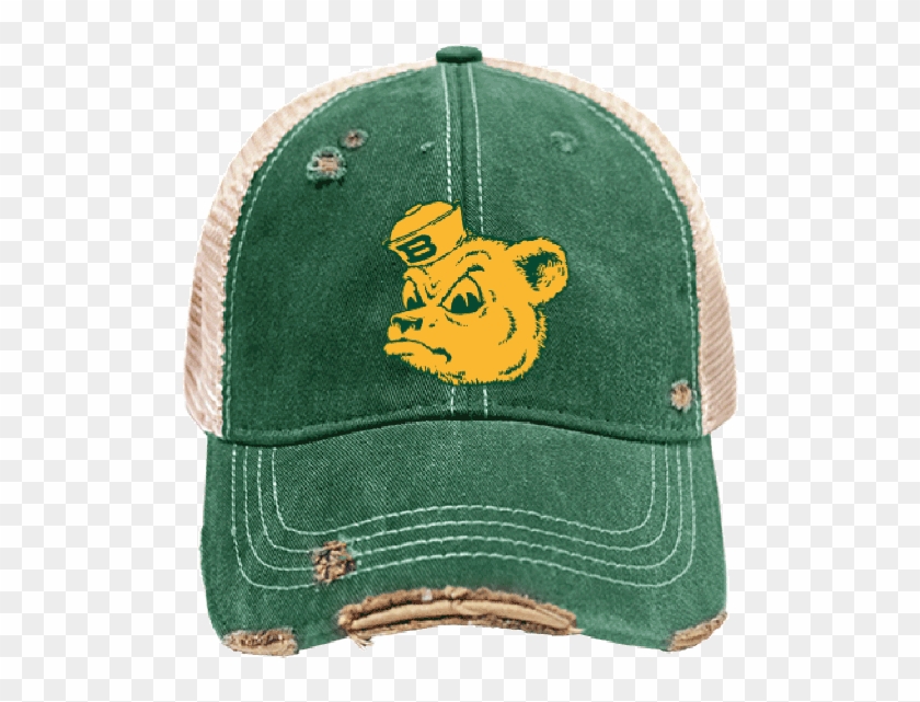 Baylor The Sailor Tea Washed Snap Back Vintage Trucker - Baylor Bears And Lady Bears Clipart