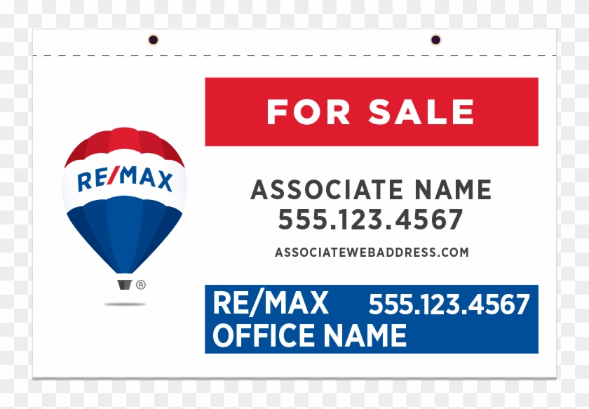 Remax Hanging Sign Panels-21x36 P Hs H - Hot Air Balloon Clipart