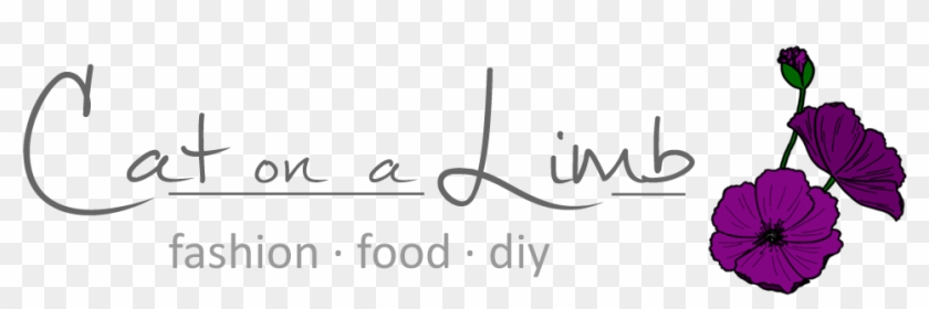 Cat On A Limb - Calligraphy Clipart