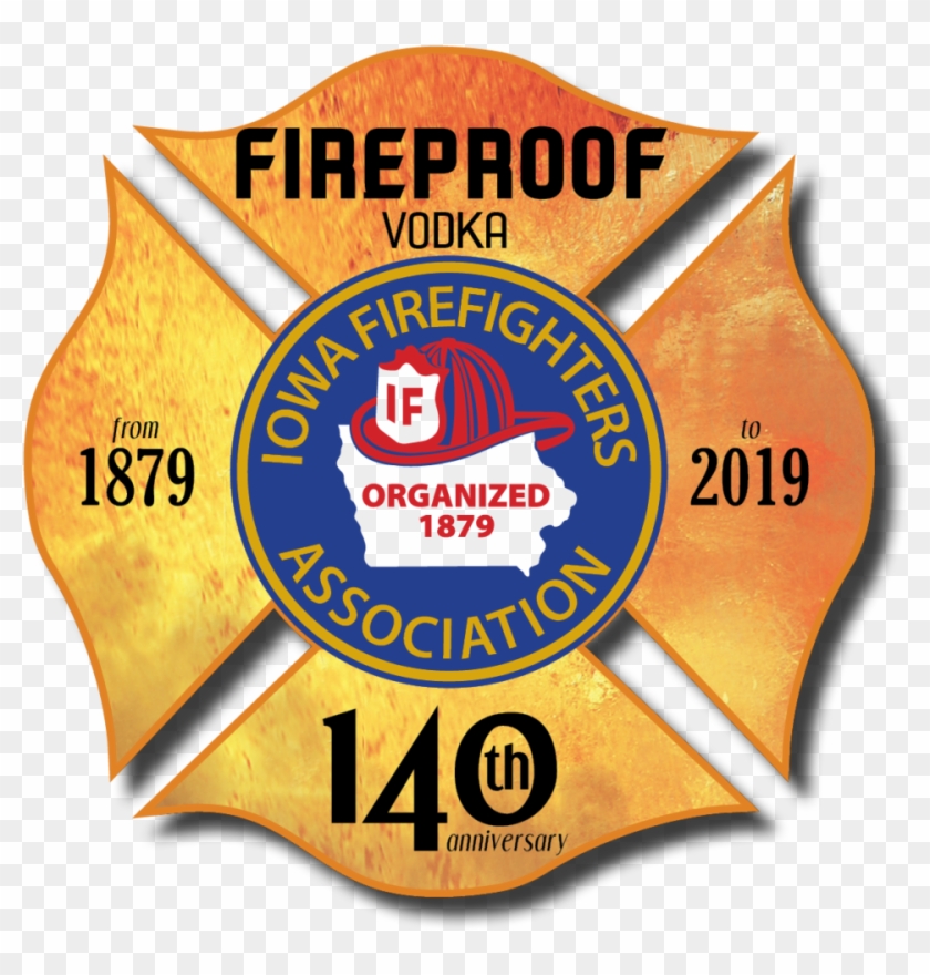 Collectible Firefighter Liquor Bottle - Emblem Clipart