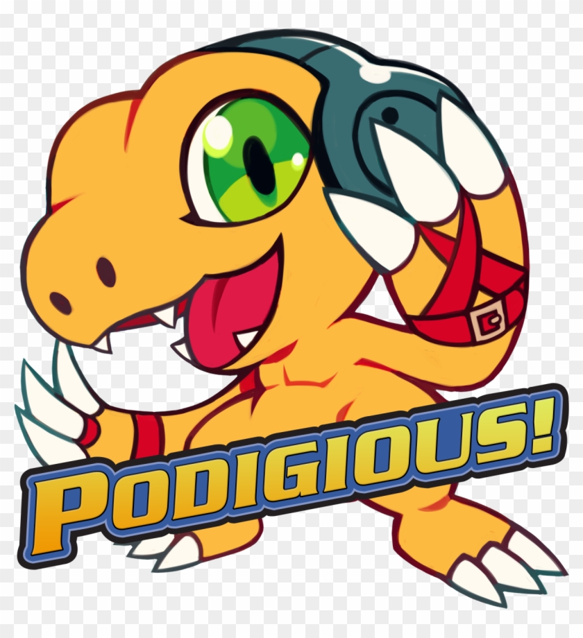A Critically Nostalgic, Analytical Podcast Tour Through - Digimon Podigious Clipart #3867351
