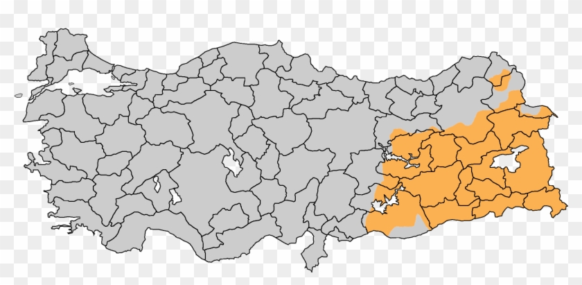 Kurdistan Of Turkey - Kurdish Majority In Turkey Clipart