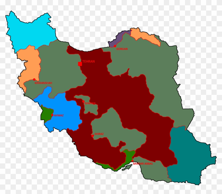 Following An Agreement With The South Azerbaijanis, - Iran Map Clipart