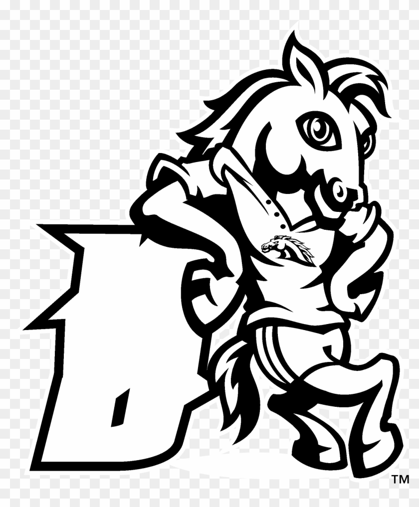 Bronco Vector White - Western Michigan University Clipart