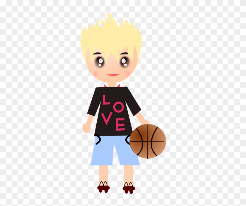 Kansas Jayhawks Men's Basketball Sports Cartoon - Basketball Clipart