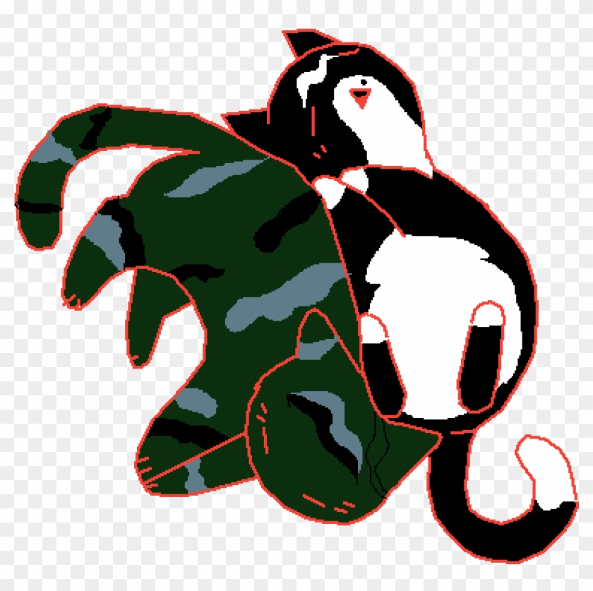 My Cat Hurley And Zero - Illustration Clipart #3869892