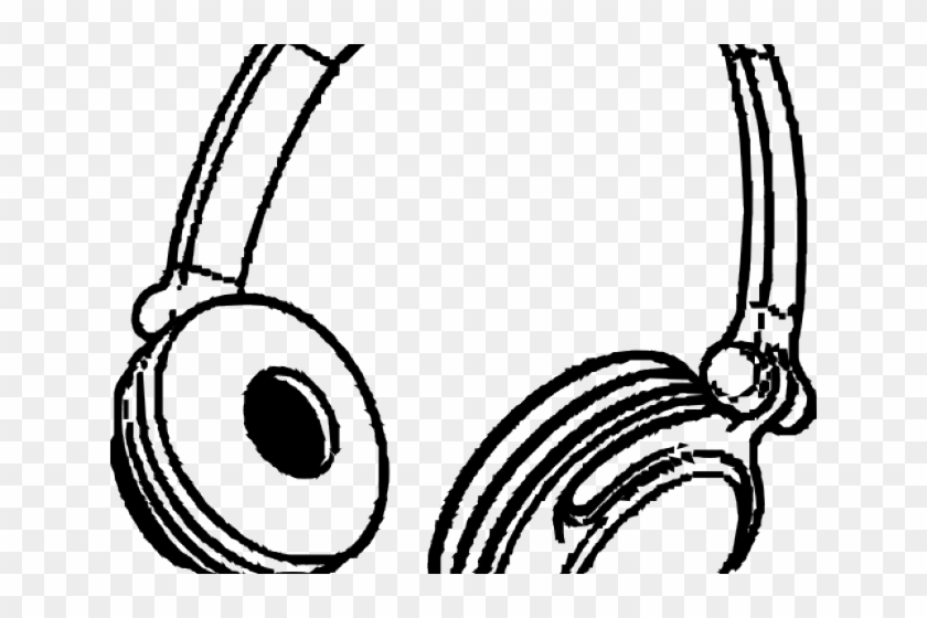 Headphone Clipart Black And White - Headphones Clipart Png Black And White Transparent Png #3870273