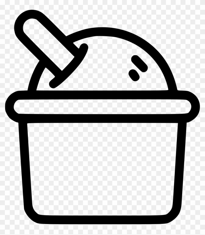 Cream Svg Png Icon Free Download Onlinewebfonts Ⓒ - Black And White Clipart Ice Cream Cup Transparent Png #3870605