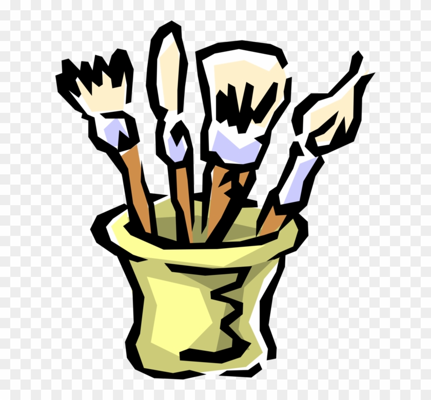 Paint Brush Clipart Fine Art - Art Label For Classroom - Png Download #3870868