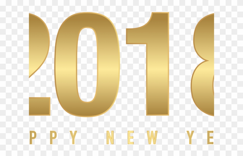 New Year Clipart Gold - Graphic Design - Png Download #3871283