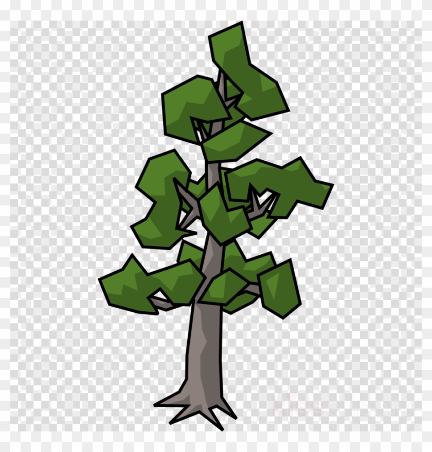 Cel Shaded Tree Clipart Scots Pine Tree Clip Art - Influencer Clipart Black And White - Png Download #3871383