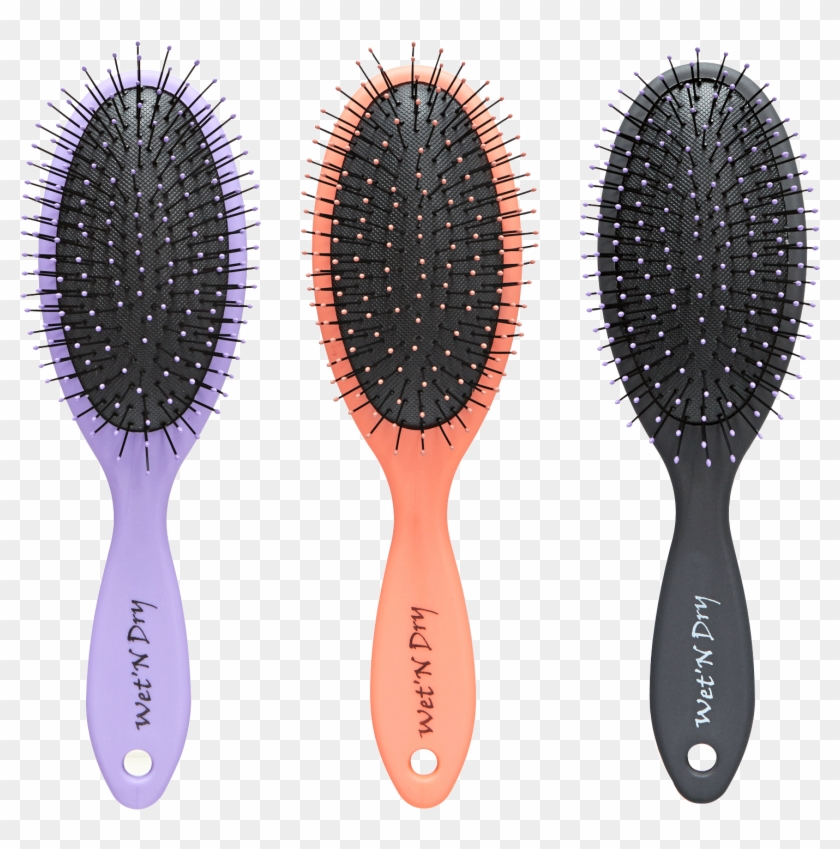 Hair Brush Png - Wet Dry Brush Clipart #3871480