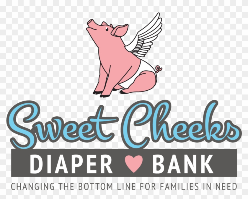 Diapers Clipart Diaper Drive - Sweet Cheeks Diaper Bank Logo - Png Download