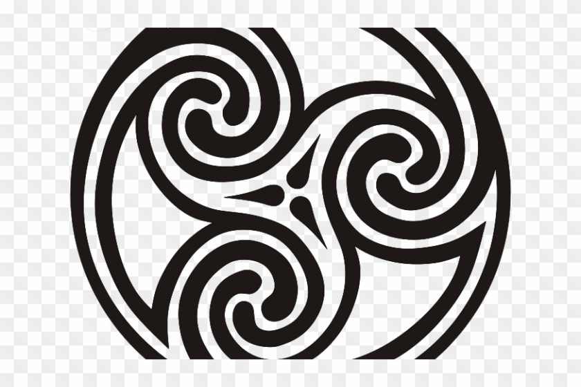 Celtic Tattoos Clipart Spiral - Scroll Saw Pattern Celtic - Png Download