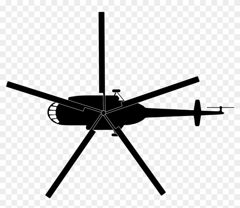 Mil Mi 17 Helicopter Top View Png Clipart - Helicopter Top View Vector Transparent Png #3872255