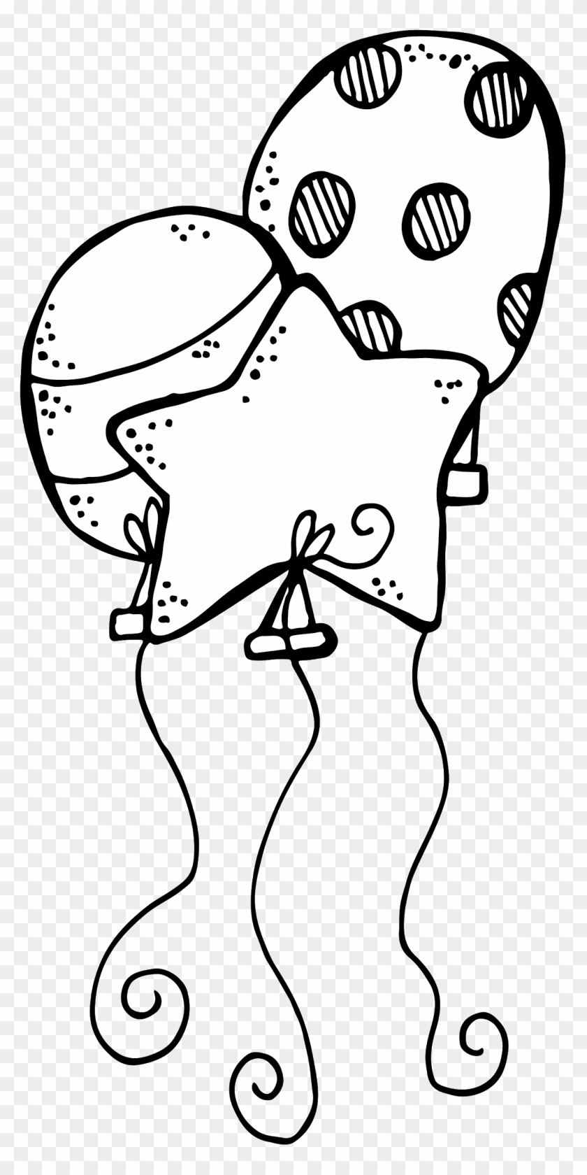 Balloons - Melonheadz Balloons Clipart Black And White - Png Download